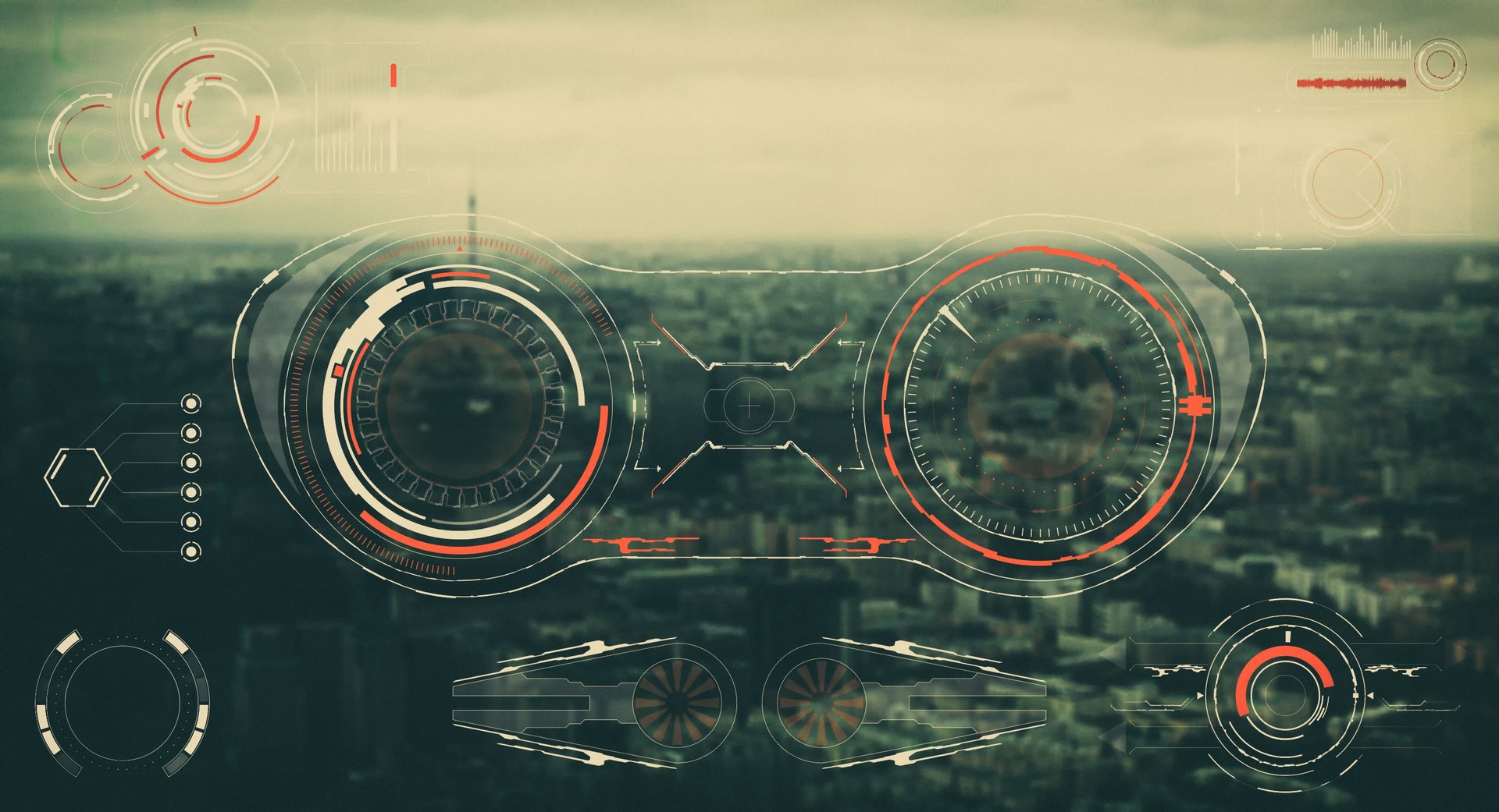city view from unmanned aerial vehicle